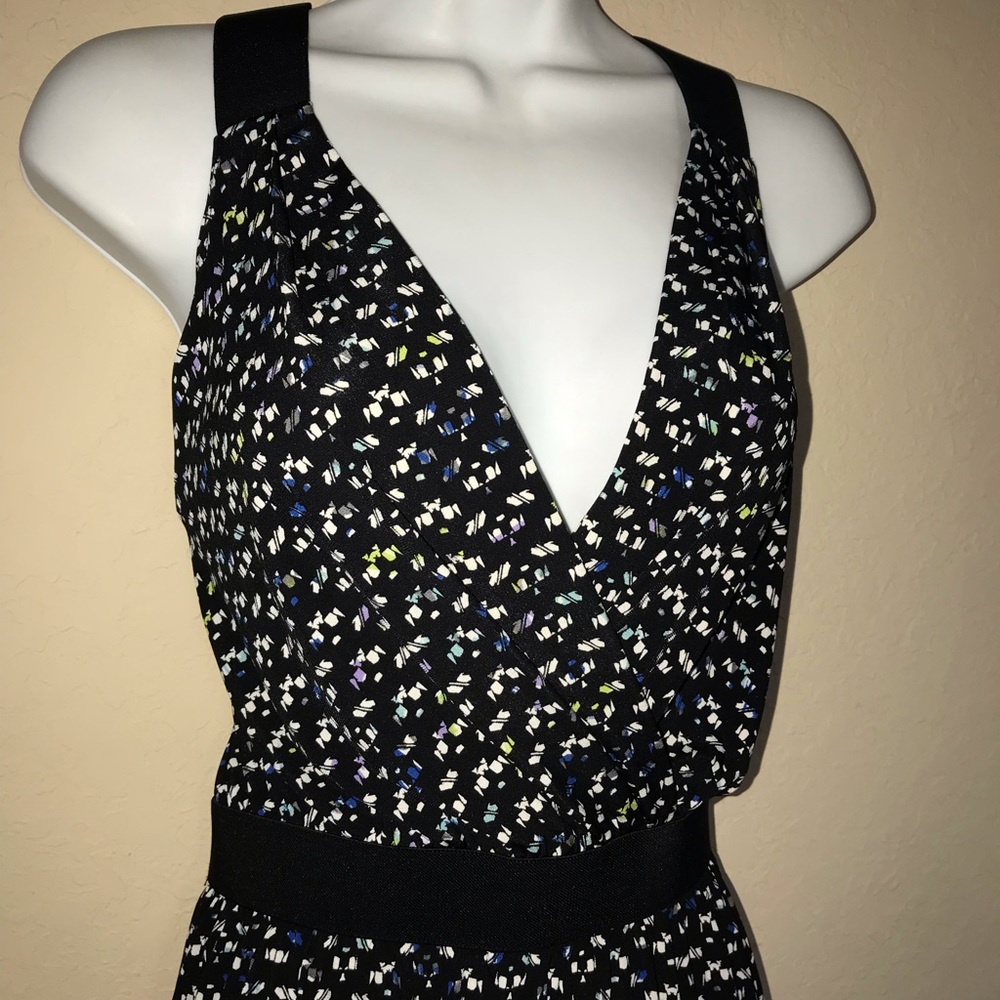 BCBG little black floral dress